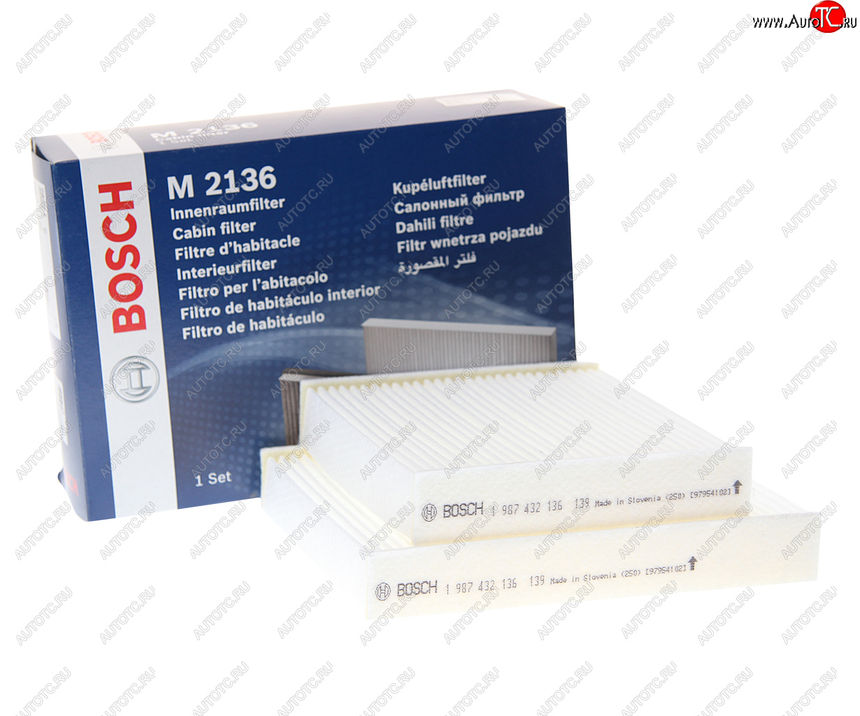 1 099 р. Фильтр воздушный салона PEUGEOT 207 (06-) BOSCH BOSCH 1987432136 BOSCH 1987432136  с доставкой в г. Вологда