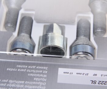 6 599 р. Болт колеса М14х1.5х27.3 секретки конус комплект 4шт. головка под ключ 17мм MCGARD MCGARD 27222 sl  с доставкой в г. Вологда. Увеличить фотографию 2
