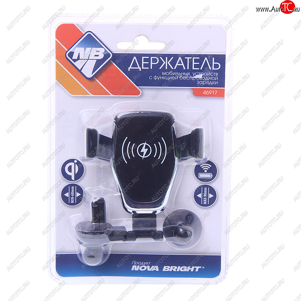 699 р. Держатель телефона с беспроводной зарядкой NOVA BRIGHT NOVA BRIGHT 46917 NOVA BRIGHT 46917  с доставкой в г. Вологда