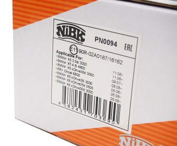 5 799 р. Колодки тормозные передние (4шт.) NIBK BMW X5 E70 дорестайлинг (2006-2010)  с доставкой в г. Вологда. Увеличить фотографию 3