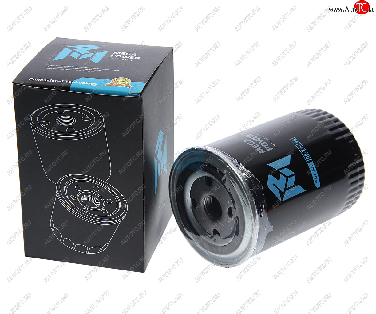 270 р. Фильтр масляный VW Passat AUDI A4 (99-05) SKODA Superb (02-08) MEGAPOWER MEGAPOWER 100-23-158  с доставкой в г. Вологда
