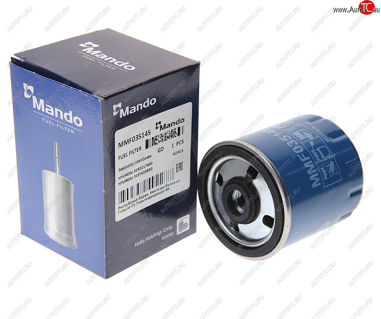 599 р. Фильтр топливный HYUNDAI Accent (99-),Getz (02-) MANDO MANDO mmf035145  с доставкой в г. Вологда