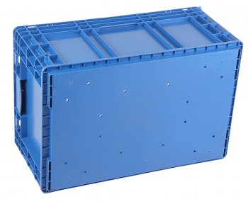 1 699 р. Ящик полимерный многооборотный 594х396х280мм синий IPLAST IPLAST ip-530859  с доставкой в г. Вологда. Увеличить фотографию 2