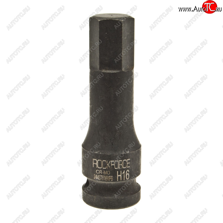 379 р. Бита-головка 12 HEX H16 L=79мм ударная ROCKFORCE ROCKFORCE rf-24407816mpb  с доставкой в г. Вологда