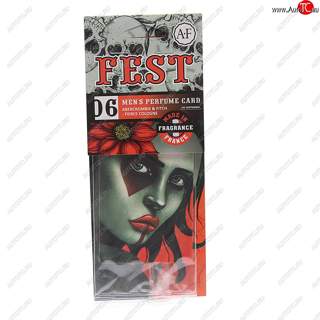 113 р. Ароматизатор подвесной пластина (Abercrombie & Fitch-Fierce Cologne) Fest AURA FRESH AURA FRESH 23426  с доставкой в г. Вологда