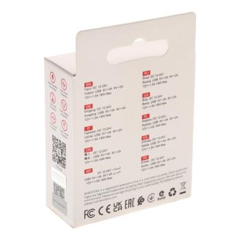234 р. Устройство зарядное в прикуриватель 1USB 12V BOROFONE BOROFONE bz19a black  с доставкой в г. Вологда. Увеличить фотографию 5