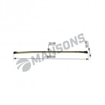 Тяга SCANIA 4 series трапеции стеклоочистителя L=875мм (между шарнирами) MANSONS MANSONS 100.632