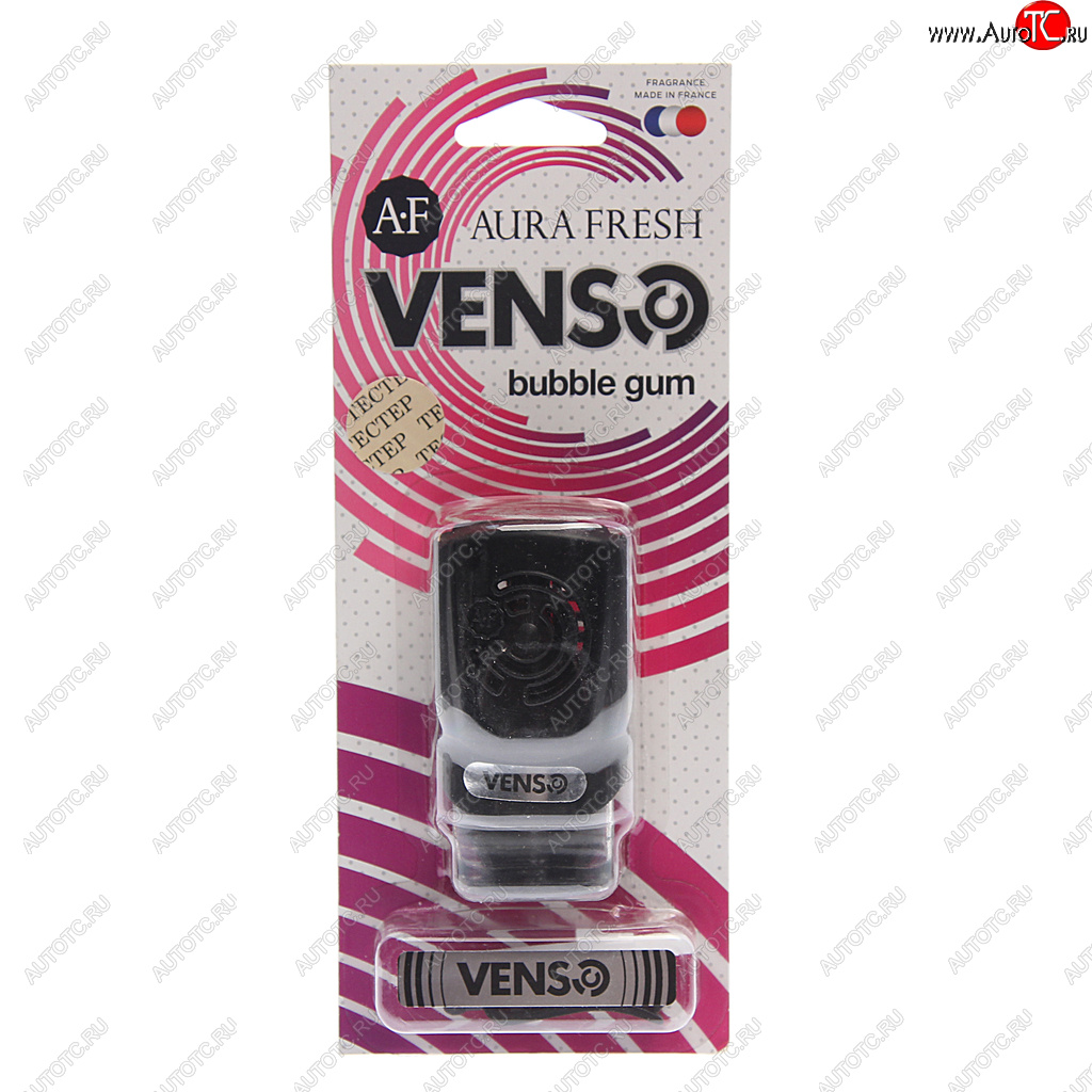 296 р. Ароматизатор на дефлектор жидкостный (bubble gum) 6мл Venso AURA FRESH AURA FRESH 23328  с доставкой в г. Вологда