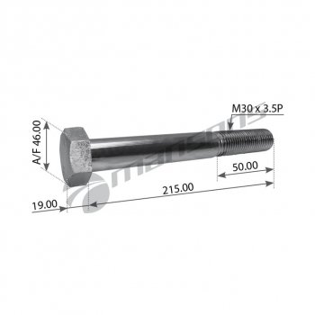 Болт BPW тяги реактивной (M30х3.5х215мм) MANSONS MANSONS m30215