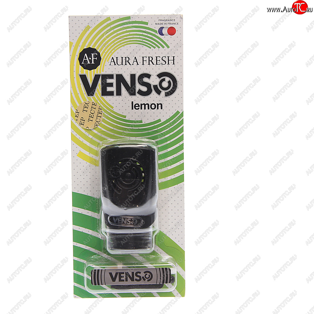 296 р. Ароматизатор на дефлектор жидкостный (lemon) 6мл Venso AURA FRESH AURA FRESH 23329  с доставкой в г. Вологда