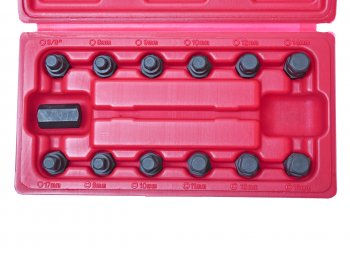3 399 р. Головка для маслосливных пробок 13 предметов в кейсе JTC JTC TOOLS CO., LTD jtc-1117  с доставкой в г. Вологда. Увеличить фотографию 2