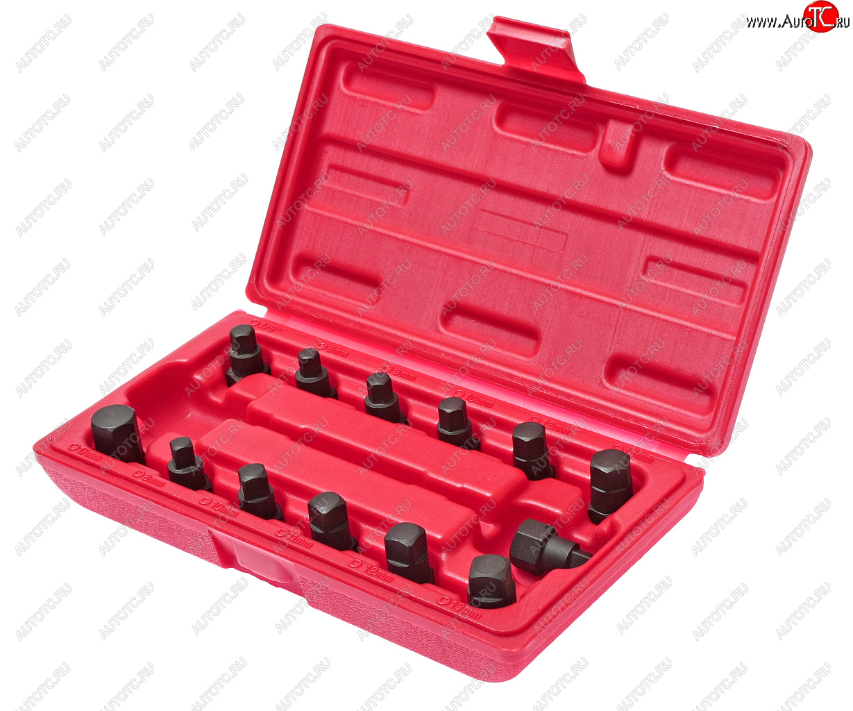3 399 р. Головка для маслосливных пробок 13 предметов в кейсе JTC JTC TOOLS CO., LTD jtc-1117  с доставкой в г. Вологда