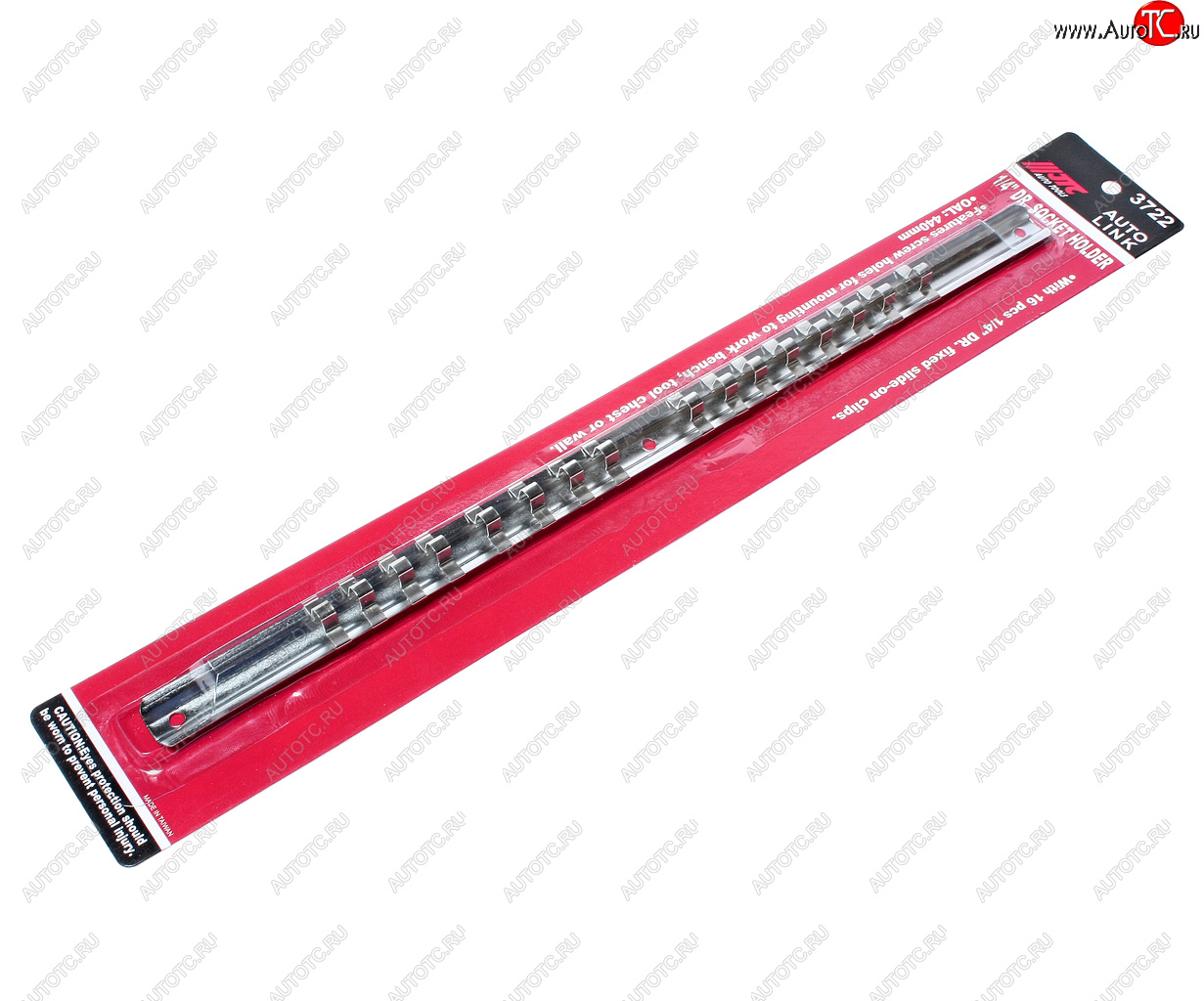 359 р. Держатель головок 14 L=400мм стальная рейка 16шт. JTC JTC TOOLS CO., LTD jtc-3722  с доставкой в г. Вологда