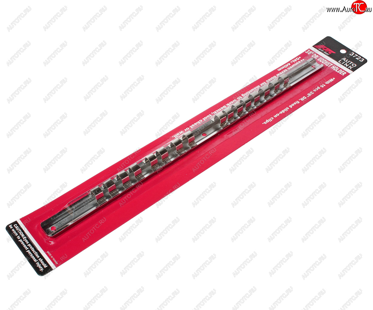 295 р. Держатель головок 38 L=400мм стальная рейка 16шт. JTC JTC TOOLS CO., LTD jtc-3723  с доставкой в г. Вологда