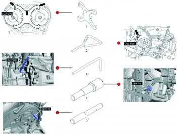 3 369 р. Фиксатор распредвала для установки фаз ГРМ (FORD) JTC JTC TOOLS CO., LTD jtc-4763  с доставкой в г. Вологда. Увеличить фотографию 4
