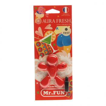 Ароматизатор на дефлектор полимерный (strawberry) 23г Mr.Fun AURA FRESH AURA FRESH 23475
