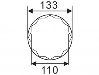 21 549 р. Головка ступичная SW36х110мм 12-ти гранная (IVECO) L=118мм JTC JTC TOOLS CO., LTD jtc-5250  с доставкой в г. Вологда. Увеличить фотографию 3