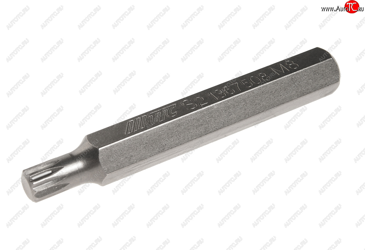 158 р. Бита SPLINE M8х75мм 10мм удлиненная S2 JTC JTC TOOLS CO., LTD jtc-1367508  с доставкой в г. Вологда