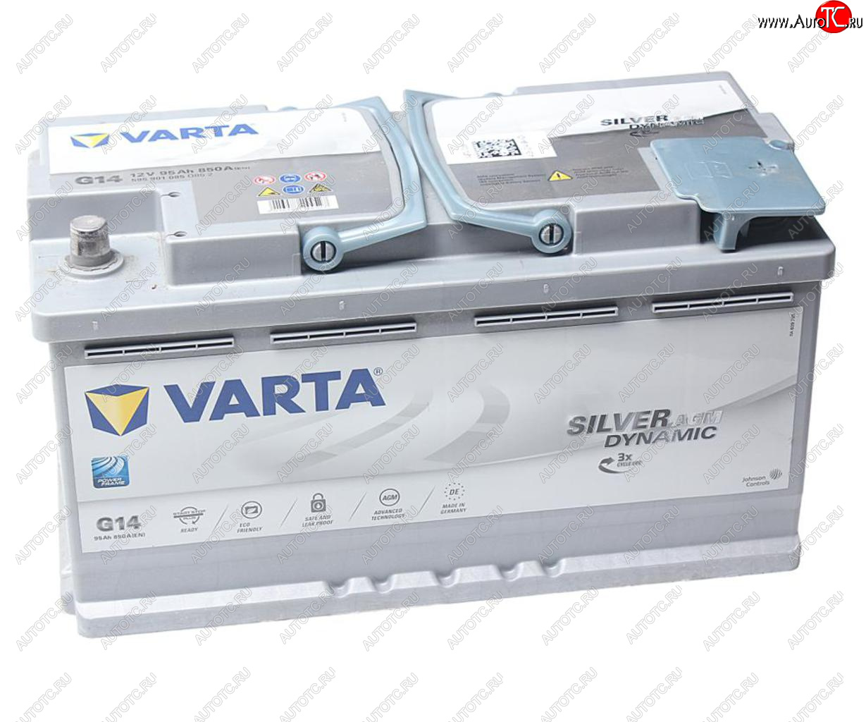 37 999 р. Аккумулятор VARTA Silver Dynamic AGM 95Ач обратная полярность VARTA 6ст95(0) g14 (a5)  с доставкой в г. Вологда