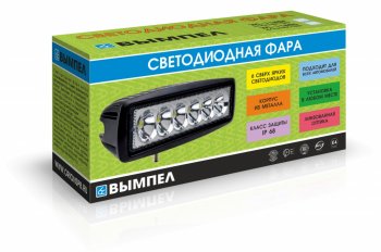 879 р. Фара светодиодная 10-30V 18W 165х80х55мм дальний свет ВЫМПЕЛ ОРИОН 5180  с доставкой в г. Вологда. Увеличить фотографию 2