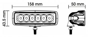 879 р. Фара светодиодная 10-30V 18W 165х80х55мм дальний свет ВЫМПЕЛ ОРИОН 5180  с доставкой в г. Вологда. Увеличить фотографию 3
