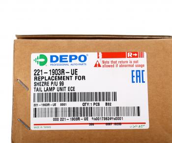 1 139 р. Фонарь задний HYUNDAI Porter правый DEPO DEPO 221-1903r-ue  с доставкой в г. Вологда. Увеличить фотографию 3
