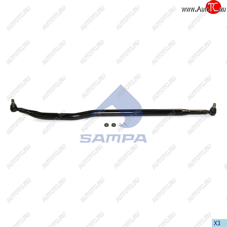 7 999 р. Тяга рулевая MAN продольная L=1800мм SAMPA SAMPA 097.656-01  с доставкой в г. Вологда