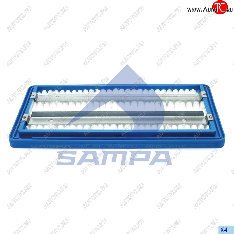 1 279 р. Фильтр IVECO EuroTech вентиляции картера (сапуна) дв.Cursor (прямоугольный) SAMPA SAMPA 061.361-01  с доставкой в г. Вологда