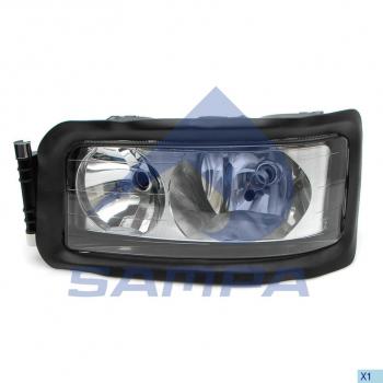 Фара MAN TGA,TGL,TGM,TGS,TGX,L2000,M2000 левая (2хН7, с корректором) SAMPA SAMPA 022.030