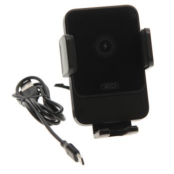 1 559 р. Держатель телефона с беспроводной зарядкой XO XO wx041 black  с доставкой в г. Вологда. Увеличить фотографию 3