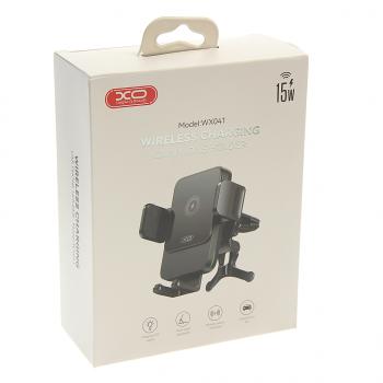 1 559 р. Держатель телефона с беспроводной зарядкой XO XO wx041 black  с доставкой в г. Вологда. Увеличить фотографию 4