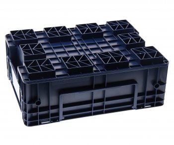 749 р. Ящик полимерный многооборотный 396х297х147.5мм синий IPLAST IPLAST ip-378751  с доставкой в г. Вологда. Увеличить фотографию 2