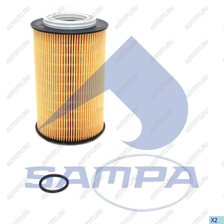 1 369 р. Фильтр масляный КПП MAN TGS,TGX (элемент) SAMPA SAMPA 025.144  с доставкой в г. Вологда