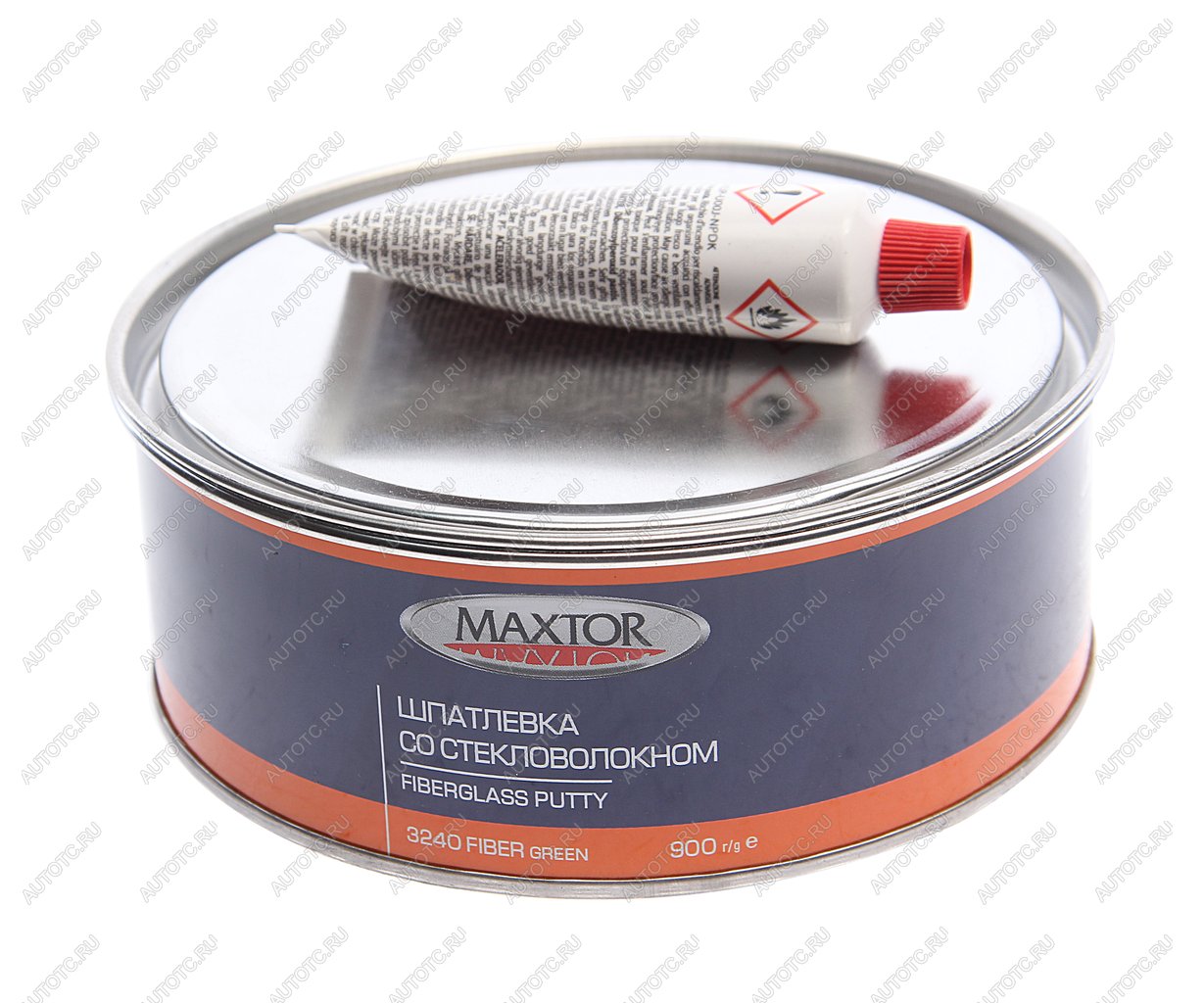 649 р. Шпатлевка со стекловолокном FIBER GLASS GREEN 0.9кг MAXTOR MAXTOR 32400.9  с доставкой в г. Вологда