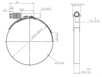 429 р. Хомут MAN патрубка интеркулера (d=83-105) (нерж.) DINEX DINEX 98874  с доставкой в г. Вологда. Увеличить фотографию 4