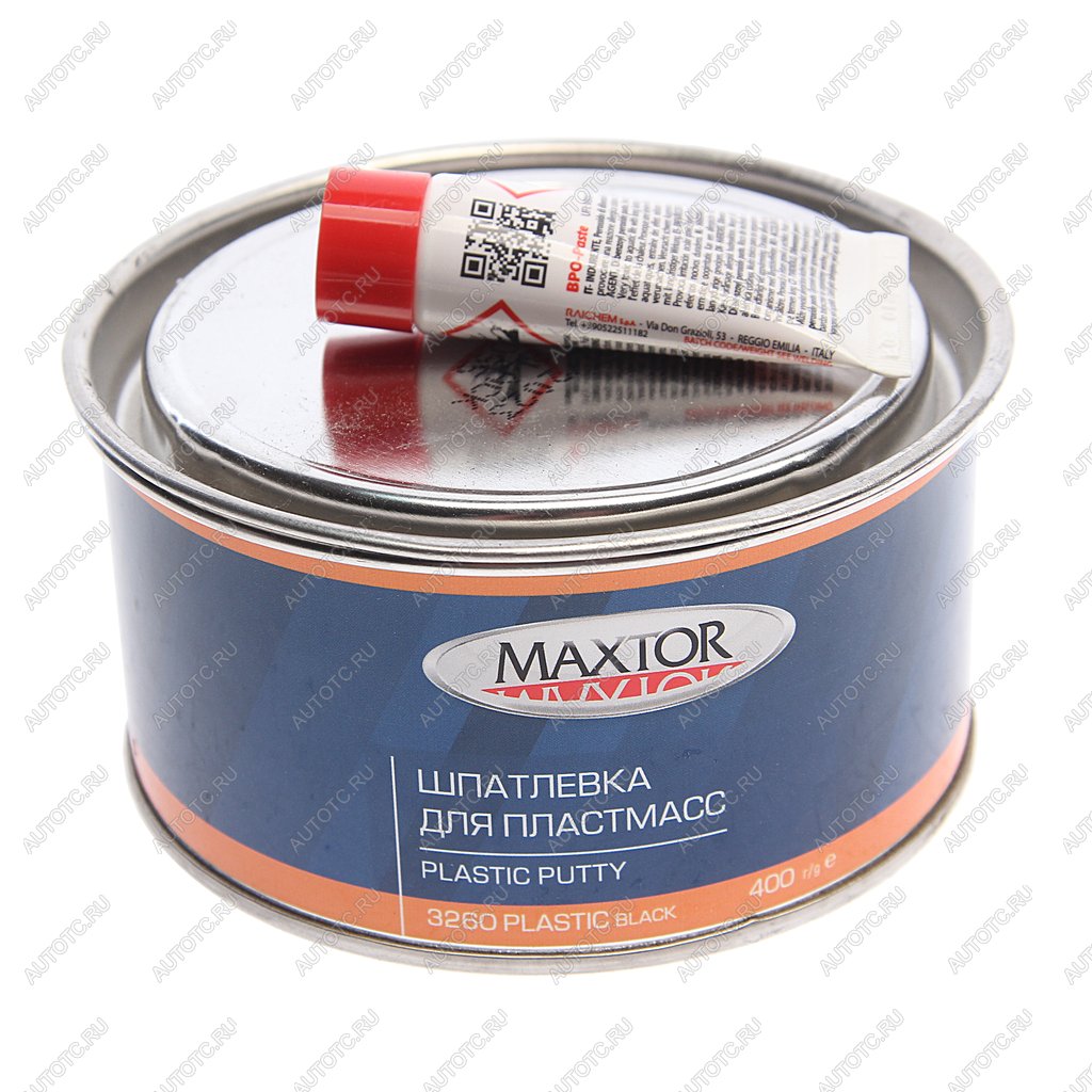 459 р. Шпатлевка по пластику PLASTIC BLACK 0.4кг MAXTOR MAXTOR 32600.4  с доставкой в г. Вологда