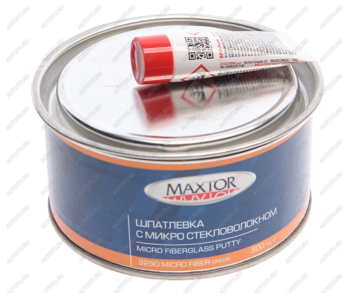 399 р. Шпатлевка с микростекловолокном FIBER GLASS GREEN 0.5кг MAXTOR MAXTOR 32500.5  с доставкой в г. Вологда