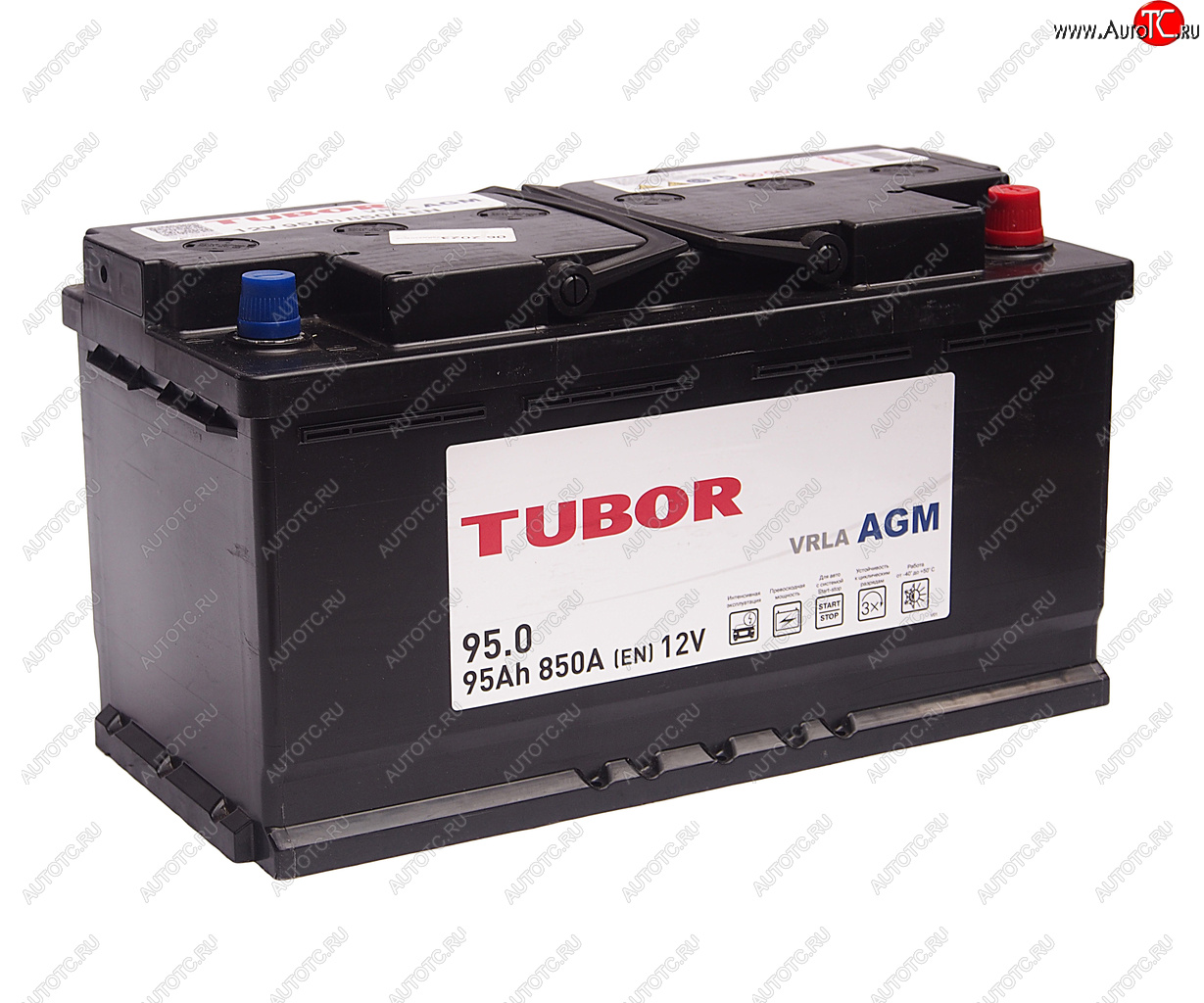 26 899 р. Аккумулятор TUBOR AGM 95Ач обратная полярность TUBOR 6ст95(0)  с доставкой в г. Вологда