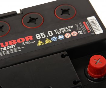 17 449 р. Аккумулятор TUBOR Synergy 85Ач обратная полярность,низкий TUBOR 6ст85(0)  с доставкой в г. Вологда. Увеличить фотографию 2