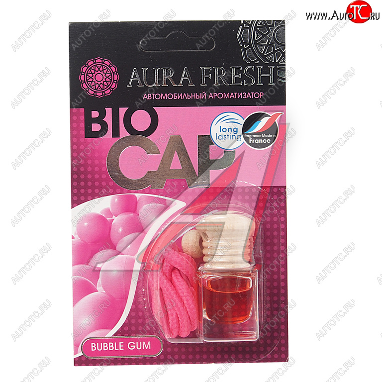 213 р. Ароматизатор подвесной жидкостный (bubble Gum) 6мл Bio Cap AURA FRESH AURA FRESH 23003  с доставкой в г. Вологда
