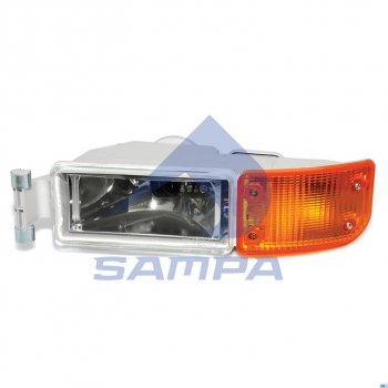 Фара противотуманная MAN TGA с желтым указателем поворота левая SAMPA SAMPA 022.047