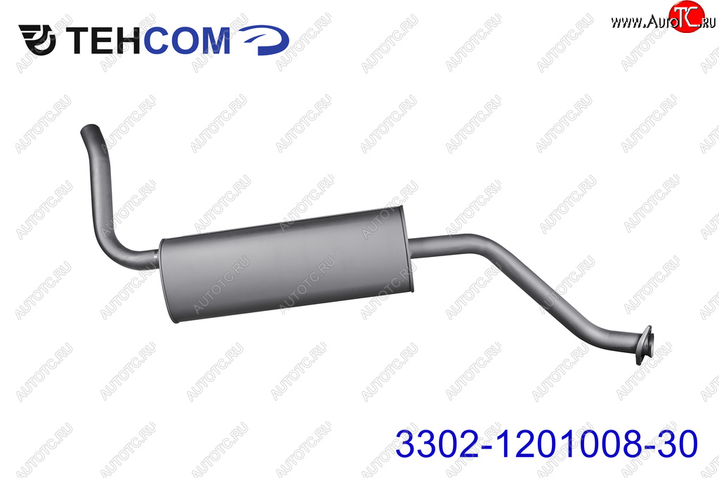6 449 р. Глушитель ГАЗ-3302 Next,Бизнес дв.УМЗ,Evotech,CUMMINS (ГБО) ЕВРО-4,5 длинный ТЕХКОМ ТЕХКОМ 3302-1201008-30  с доставкой в г. Вологда