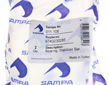 69 р. Втулка стабилизатора MERCEDES Atego (37.5x56мм) SAMPA SAMPA 011.108  с доставкой в г. Вологда. Увеличить фотографию 3
