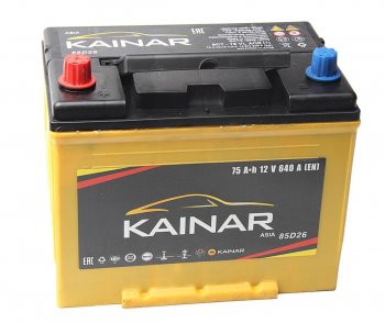 Аккумулятор KAINAR Asia 75Ач KAINAR 6ст75(1) 85d26r
