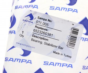1 039 р. Втулка стабилизатора MERCEDES заднего (62x110x6065мм) SAMPA SAMPA 011.005  с доставкой в г. Вологда. Увеличить фотографию 3