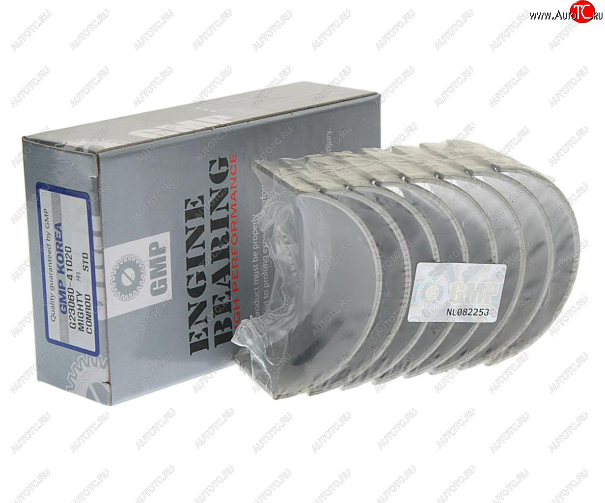 1 559 р. Вкладыши HYUNDAI HD65,72,78,County дв.D4AL,D4AF шатунные d+0.00 комплект (8шт.) GMP GMP 23060-41020  с доставкой в г. Вологда
