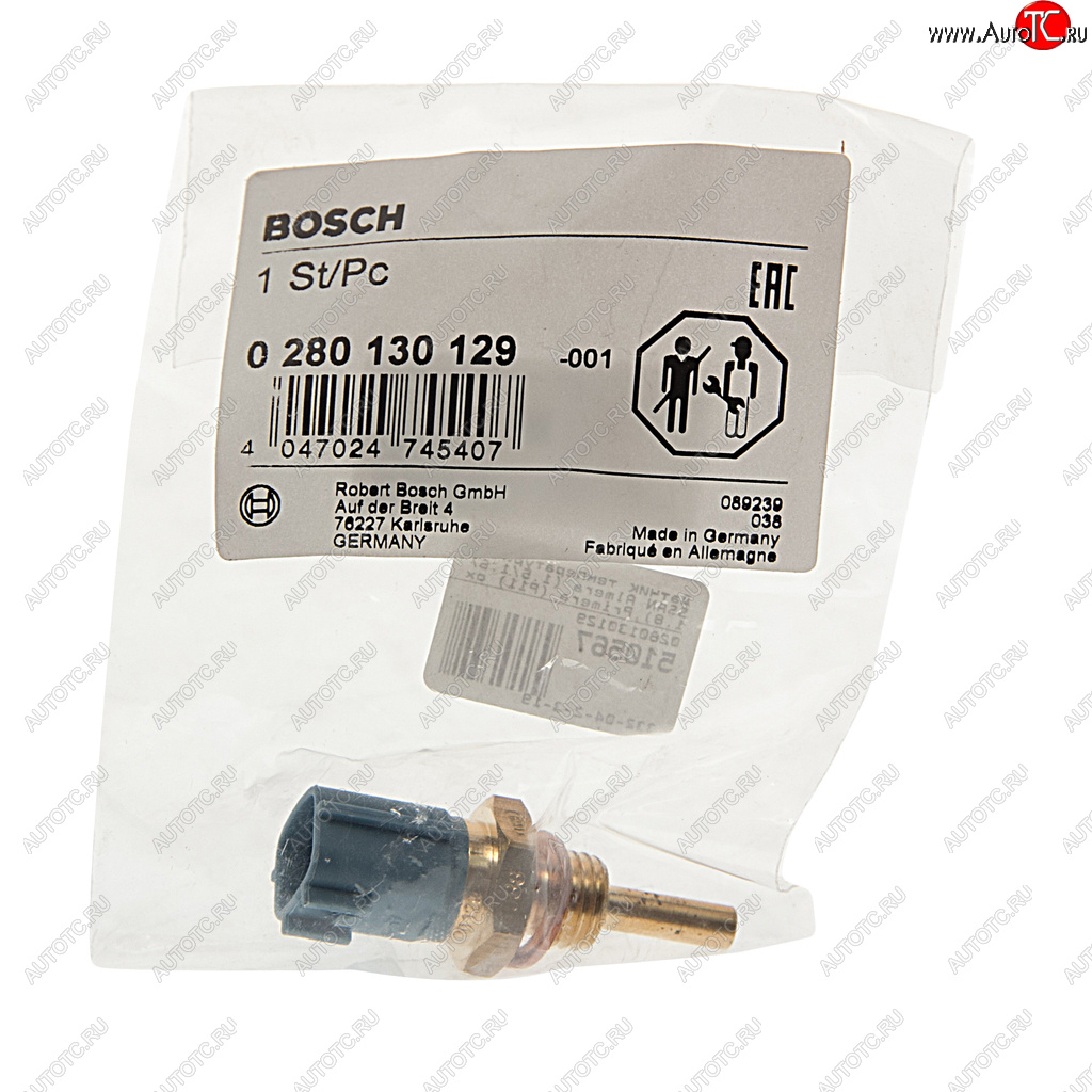 2 199 р. Датчик температуры NISSAN Almera (1.51.61.8),Primera (P11) охлаждающей жидкости BOSCH BOSCH 0280130129  с доставкой в г. Вологда