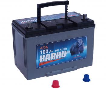 11 999 р. Аккумулятор KARHU Asia 100Ач KARHU 6ст100(1) 115d31r  с доставкой в г. Вологда. Увеличить фотографию 2