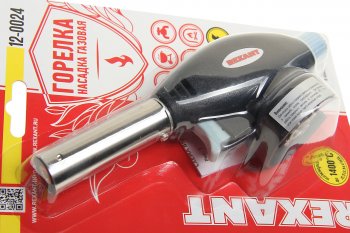 459 р. Горелка газовая под цанговый баллон с пьезоподжигом GT-24 REXANT REXANT 12-0024  с доставкой в г. Вологда. Увеличить фотографию 2