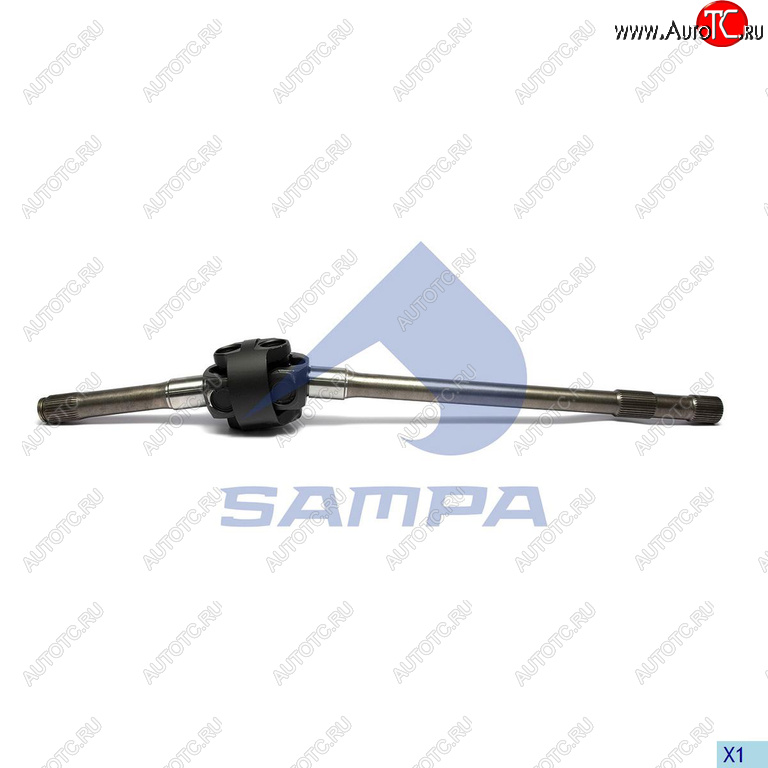 56 999 р. Вал карданный MAN TGA,TGL,TGM,TGS,TGX переднего привода L=1090мм SAMPA SAMPA 026.195  с доставкой в г. Вологда